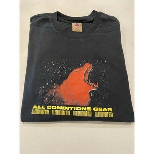 Men's ACG Vintage Wolf Print T-shirt Black